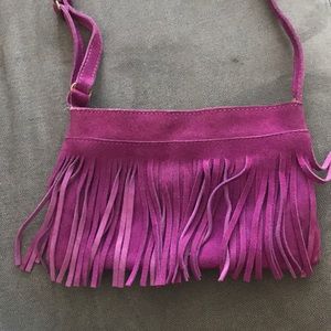 Crossbody purple purse